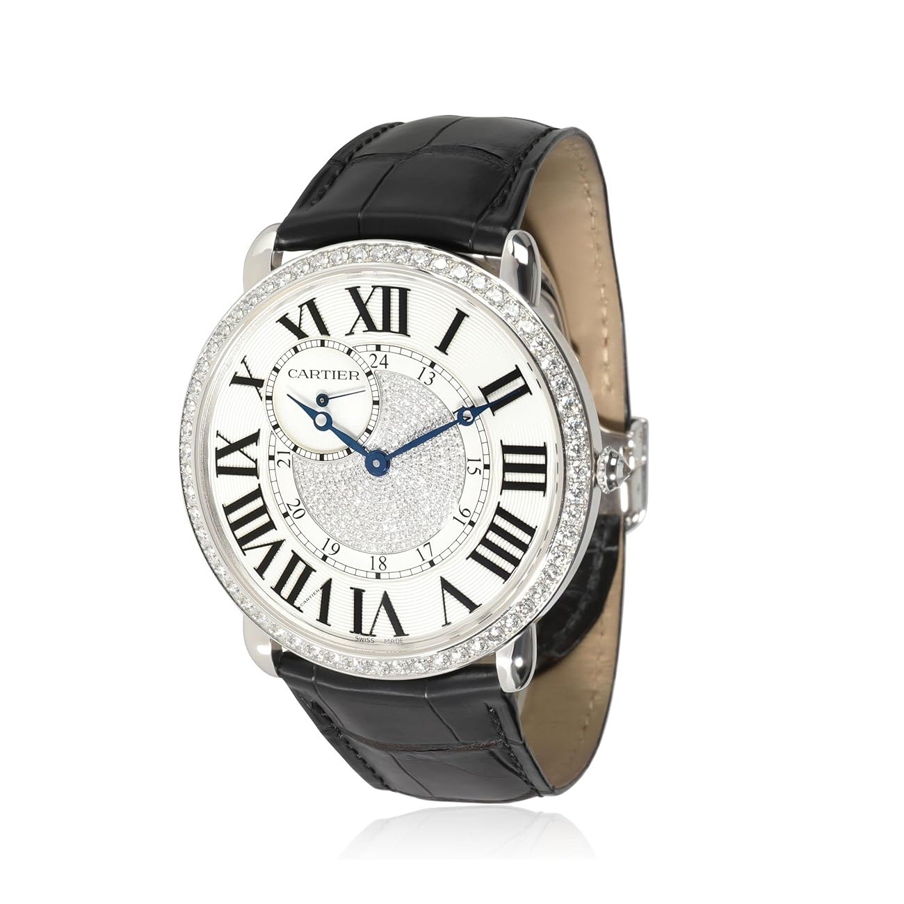CARTIER Pre-Owned, Ronde Louis Cartier, Ronde Louis Cartier, 7.50, 18 Karat White Gold.