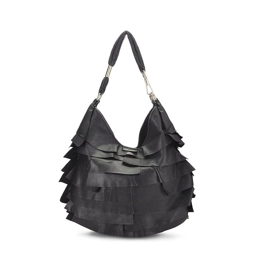 YVES SAINT LAURENT Pre-Loved Black Leather St. Tropez Mombasa, Black