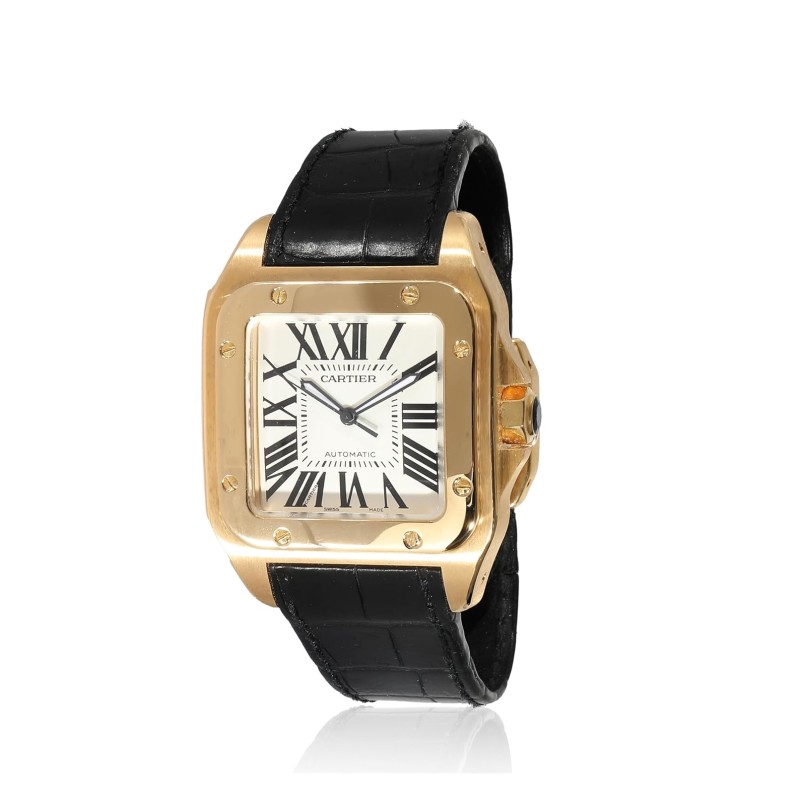 CARTIER Pre-Loved, Santos, Santos 100, 7.25, 18K Yellow Gold.