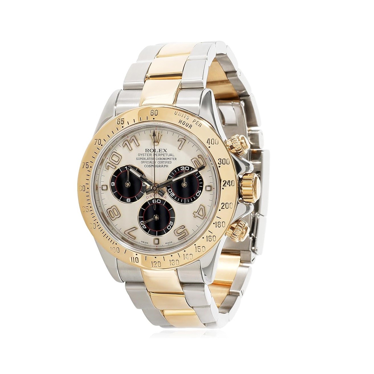 Rolex Pre-Loved Oyster Perpetual Daytona Watch, 7.25, 18KY+SS