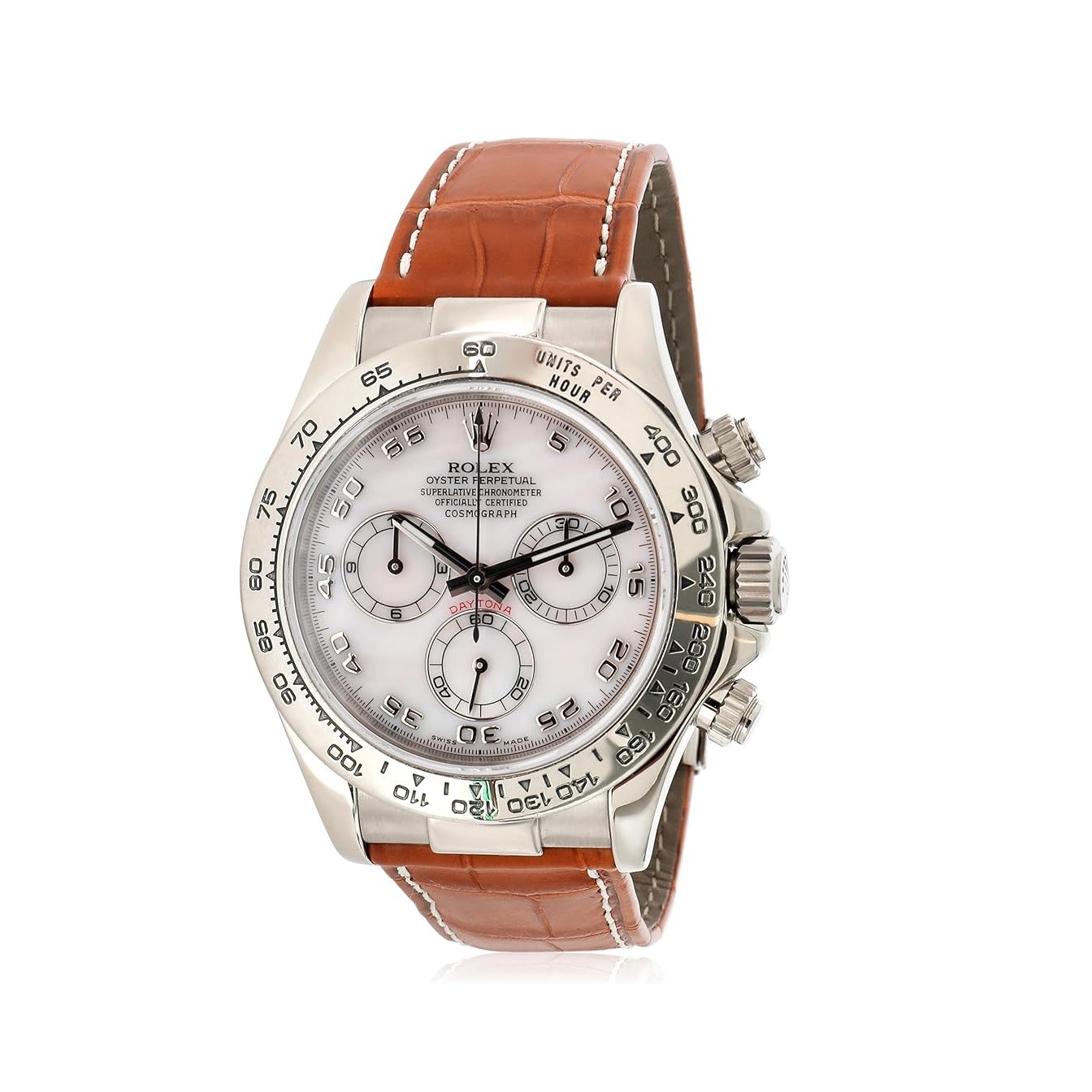 Rolex Pre-Loved Oyster Perpetual Daytona Watch, 7.25, 18K White Gold