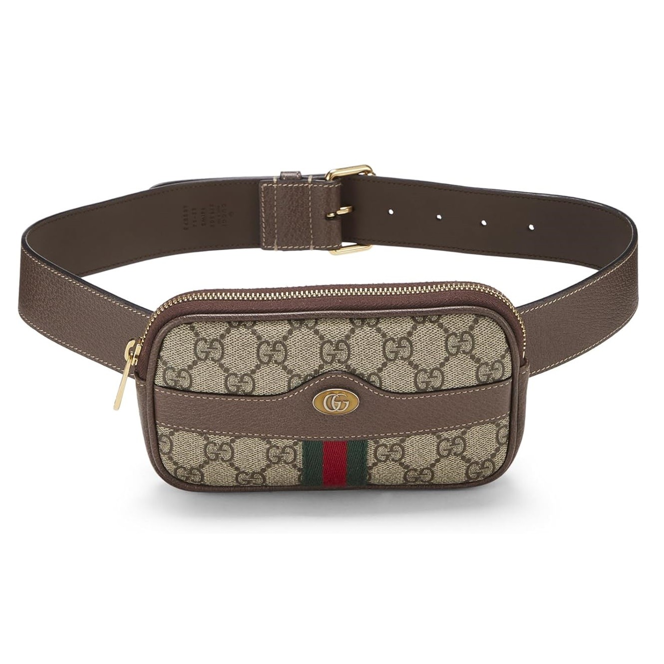 Gucci Pre-Loved Original GG Supreme Canvas Ophidia Belt Bag, Brown