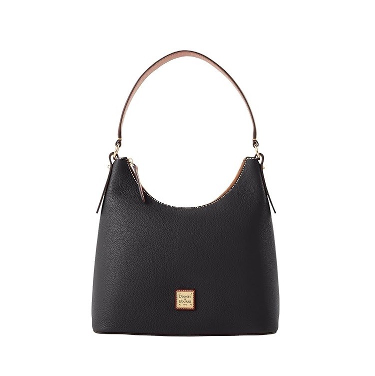 Dooney & Bourke Women's Hobo Bag in Pebble Grain Leather, Large Handbag with Single Shoulder Strap