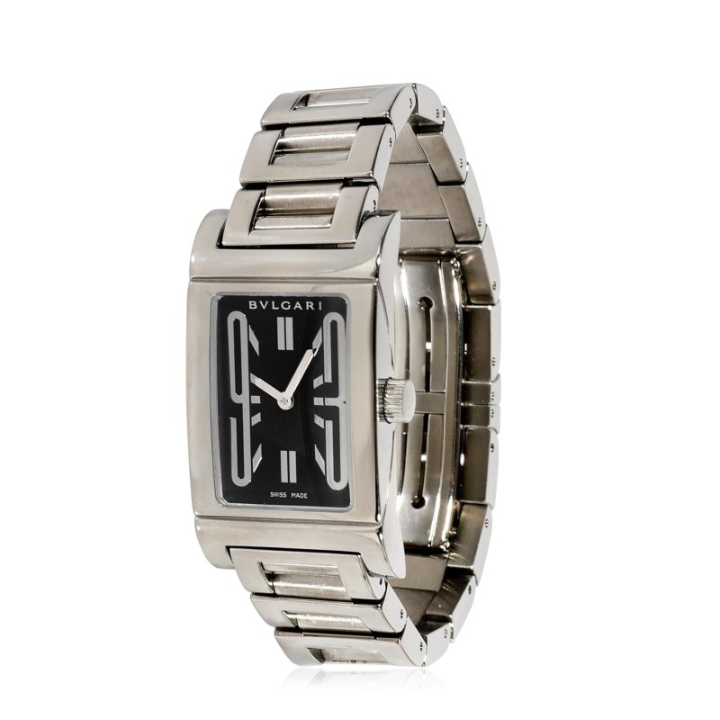 BVLGARI Pre-Loved, Rettangolo, Rettangolo, 6.25, Stainless Steel.