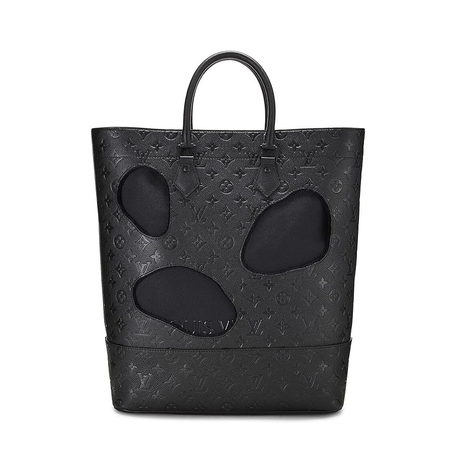 Louis Vuitton Pre-Loved COMME DES GARÇONS x Louis Vuitton Black Monogram Empreinte Bag with Holes, Black