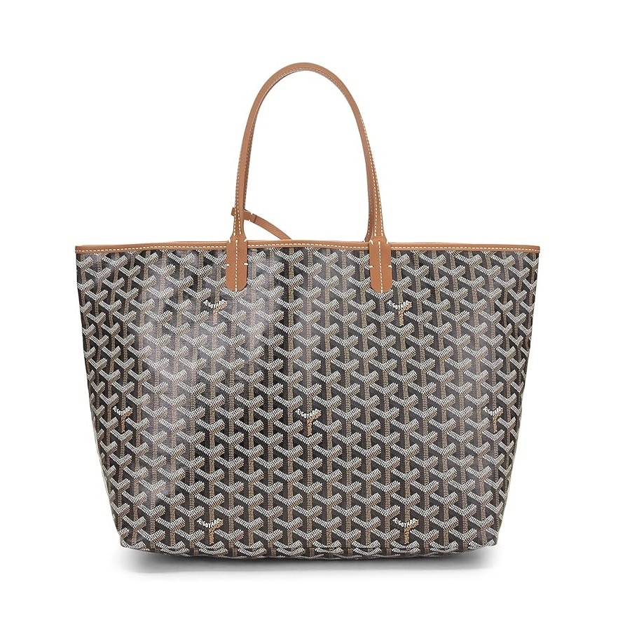 Goyard Pre-Loved Brown Goyardine Canvas Saint-Louis PM, Brown