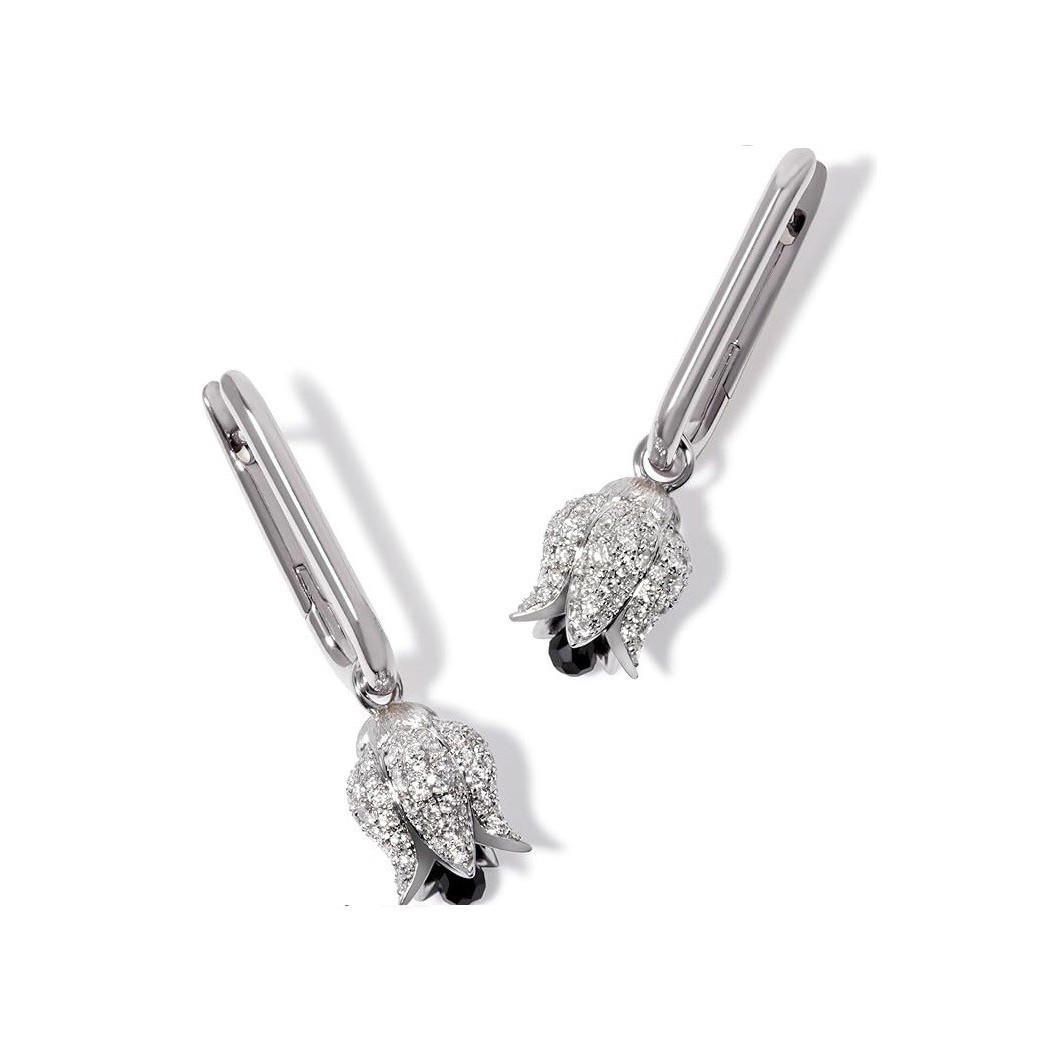 Annoushka Tulips 14ct Gold Diamond Drop Earrings