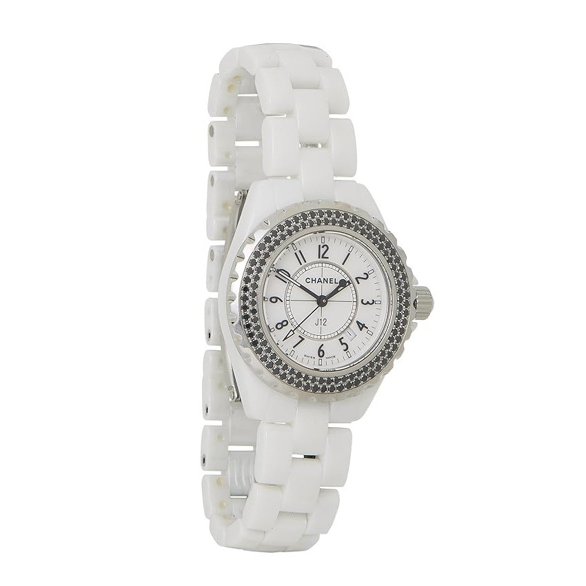 CHANEL Pre-Loved White Ceramic J12 33MM Watch, White