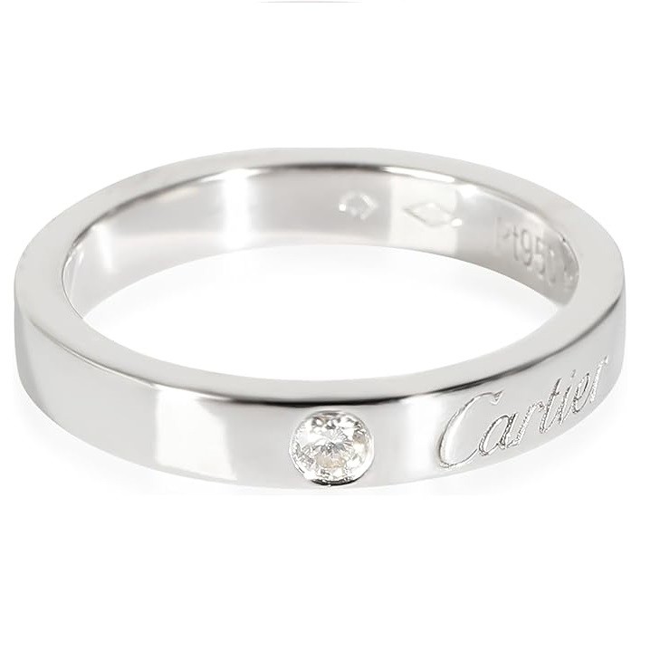 CARTIER Pre-Loved, C De Cartier, 48, Platinum