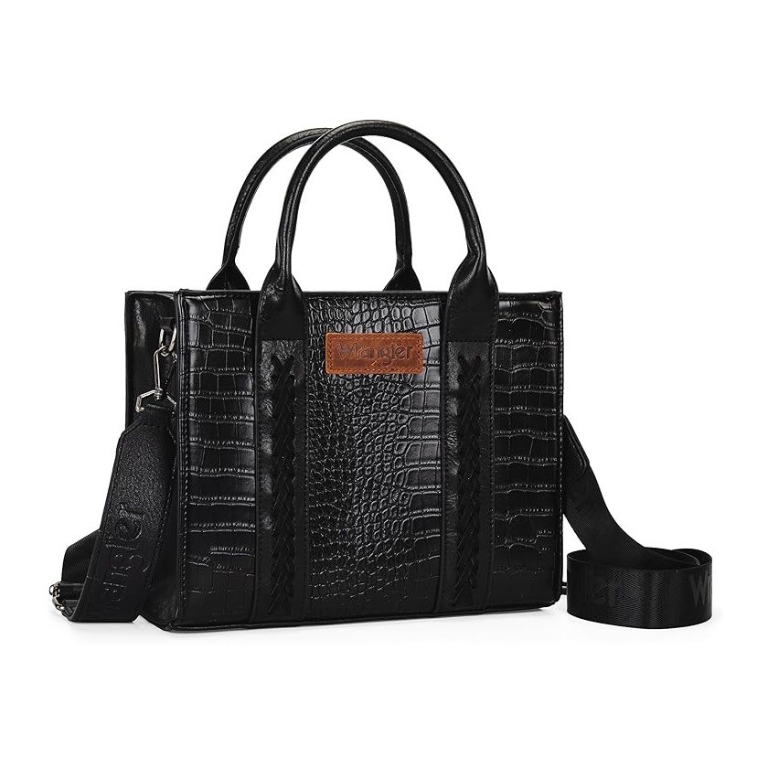 Wrangler Medium Tote Bag for Women Designer Satchel Handbags Top-handle Purses with Strap