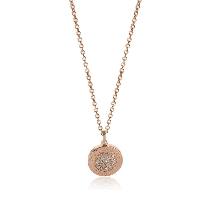 BVLGARI Pre-Loved,BVLGARI, Pre-Loved, Diamond Necklace in 18k Rose Gold 0.34 CTW, 19 in