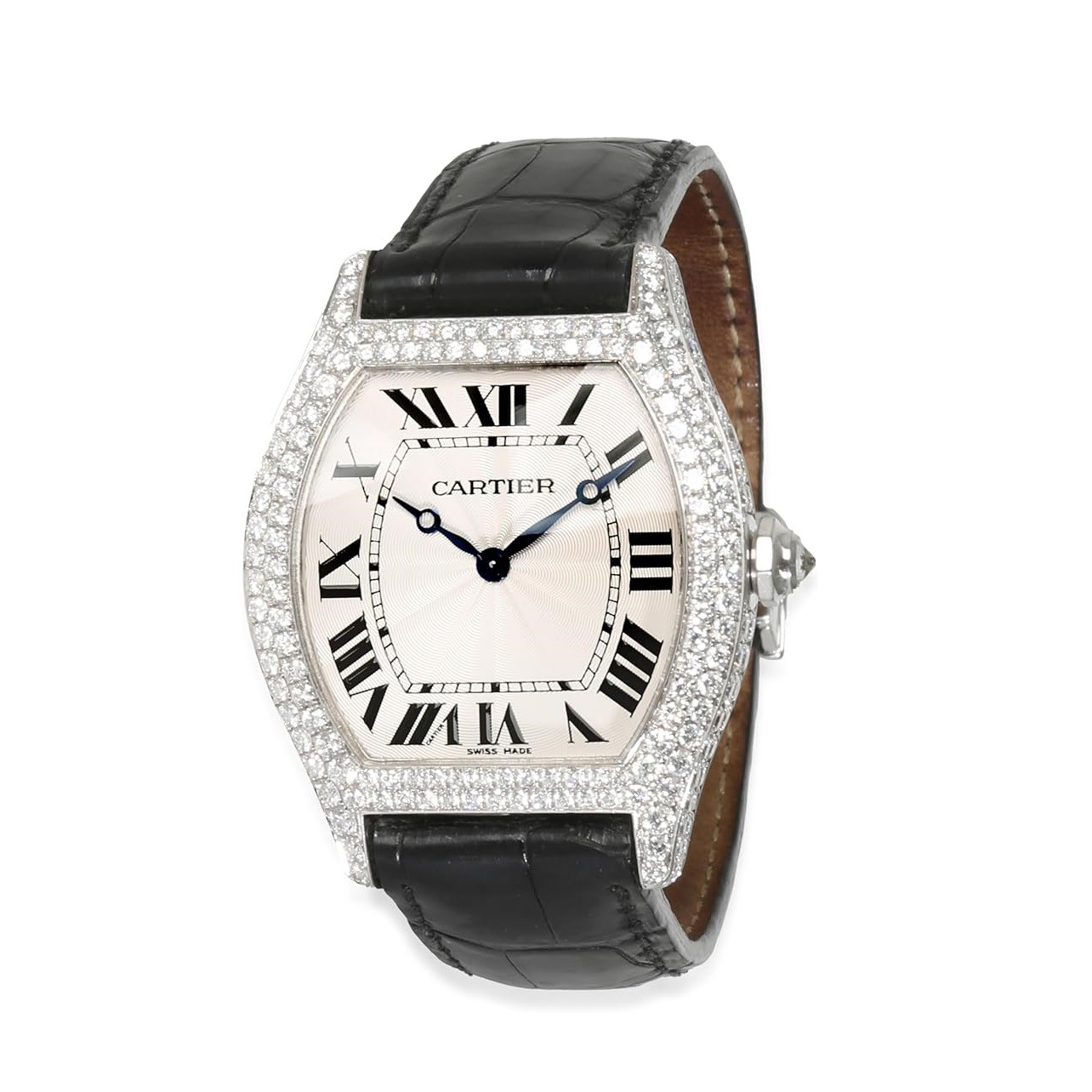 CARTIER Pre-Loved, Tortue de Cartier, Tortue de Cartier, 7.00, 18K White Gold.