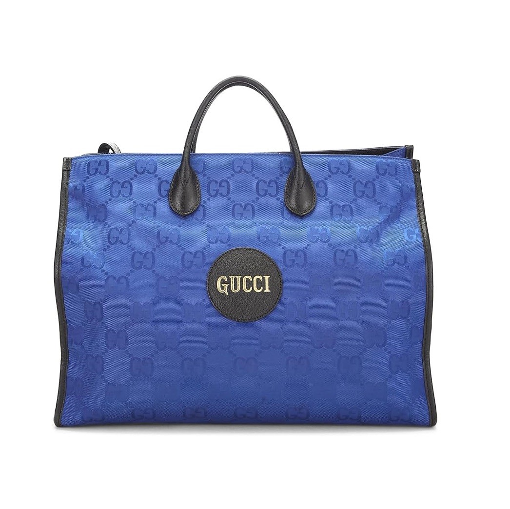 Gucci Pre-Loved Blue Nylon Off The Grid Tote, Blue