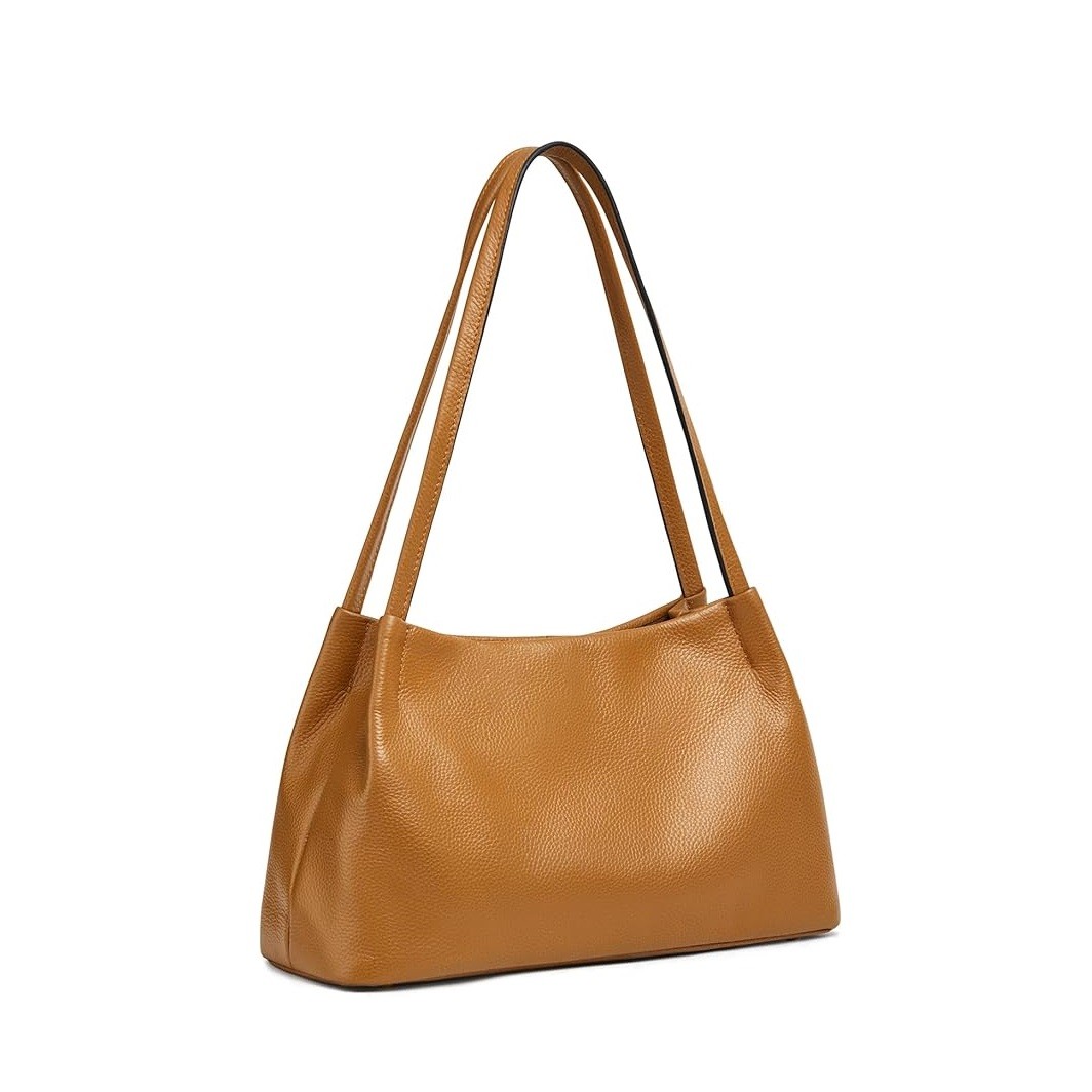 Kattee Leather Purses and Handbags for Women, Soft Genuine Leather Shoulder Hobo Bags with Top Magnetic Snap Closure