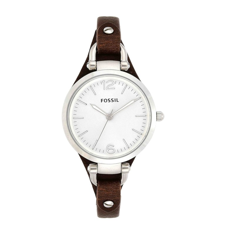 Fossil Georgia Women's Watch with Genuine Leather Bracelet Band