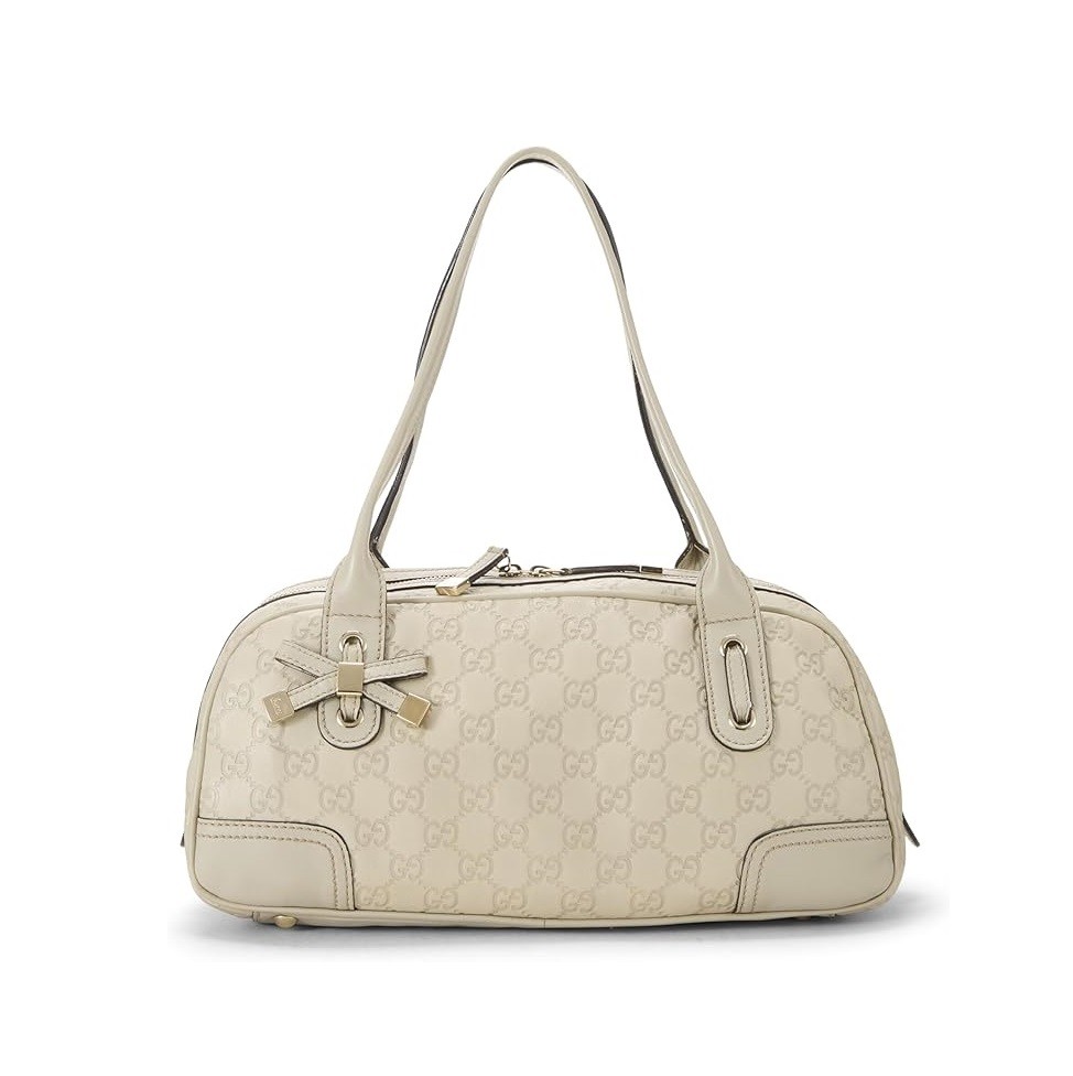Gucci Pre-Loved White Guccissima Princy Handbag, White