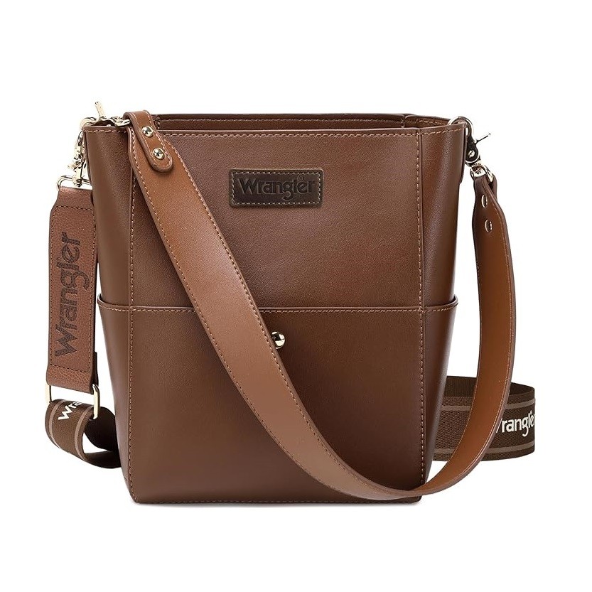 Wrangler Bucket Handbags for Women Hobo Shoulder Purse with Organizer Insert