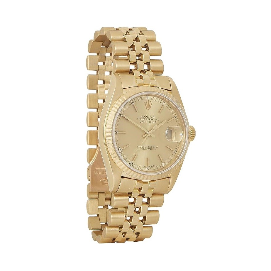 Rolex Pre-Loved 18K Yellow Gold Datejust 1503 40mm, Gold