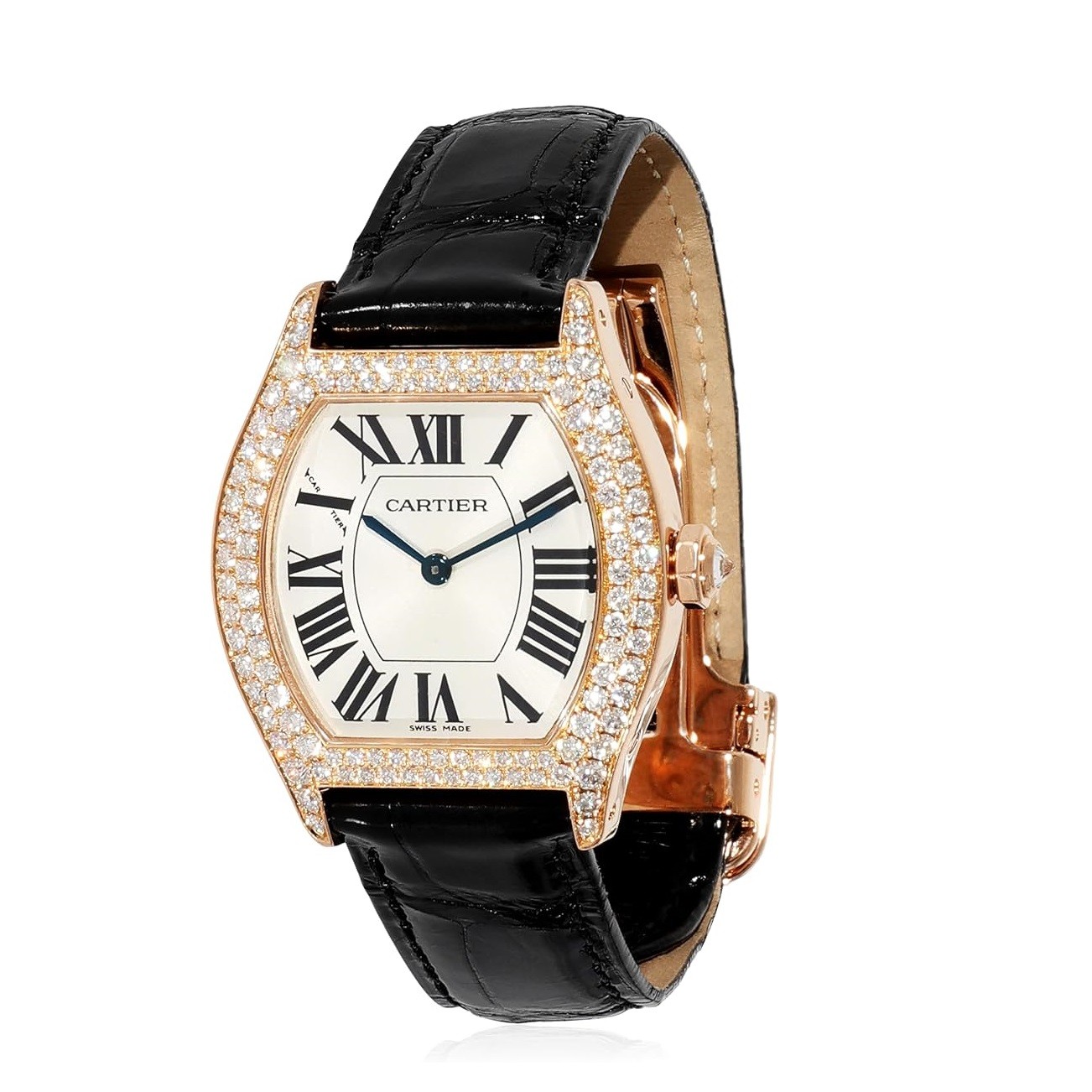 CARTIER Pre-Loved, Tortue, Tortue, 6.50, 18K Rose Gold.