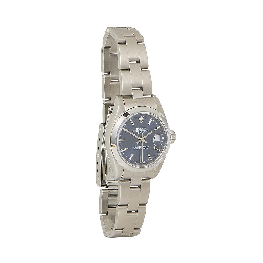 Rolex Pre-Loved Blue Stainless Steel Oyster Perpetual 79160 26mm, Blue