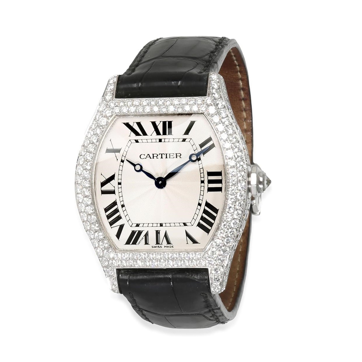 CARTIER Pre-Loved, Tortue de Cartier, Tortue de Cartier, 7.00, 18K White Gold.