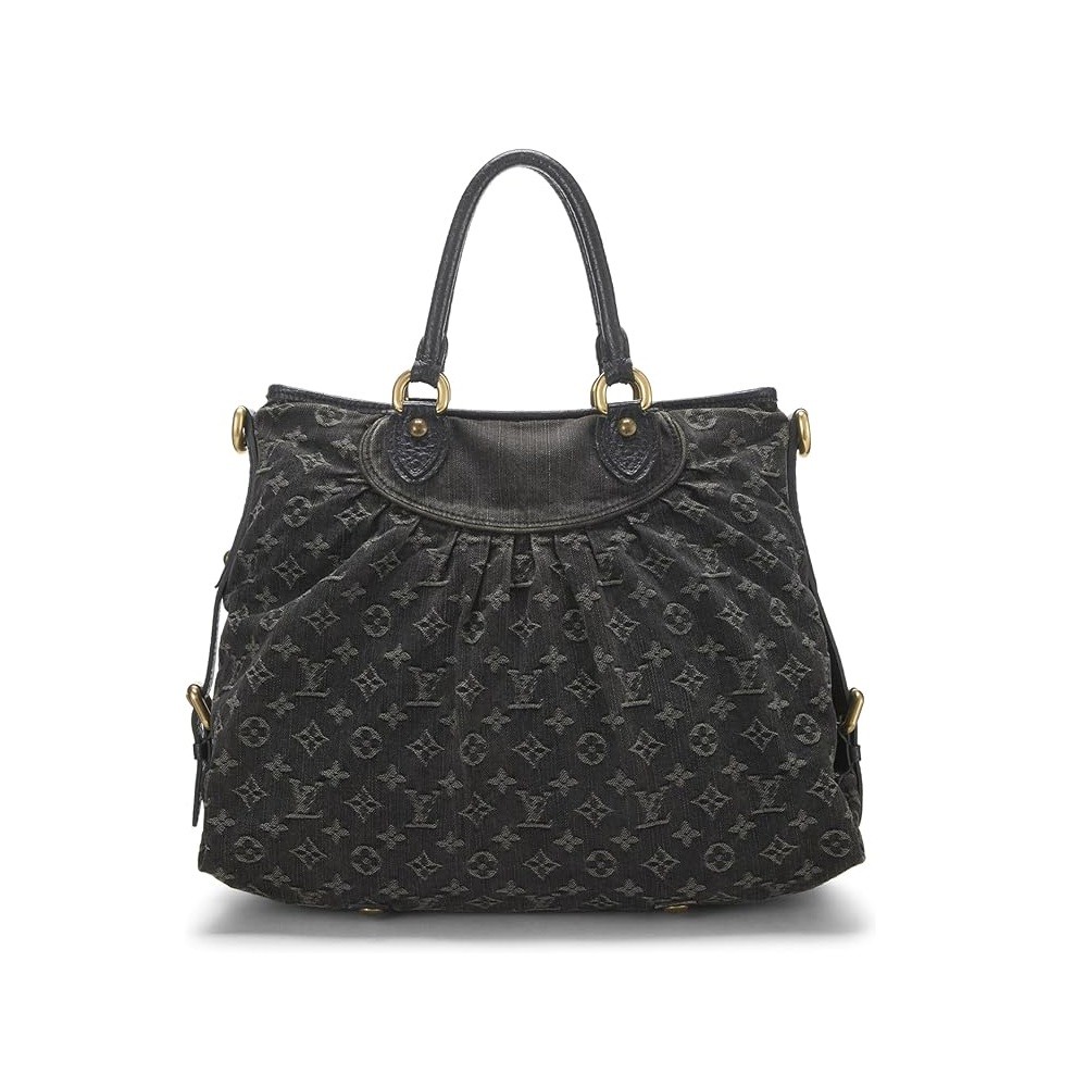 Louis Vuitton Pre-Loved Black Monogram Denim Neo Cabby GM, Black