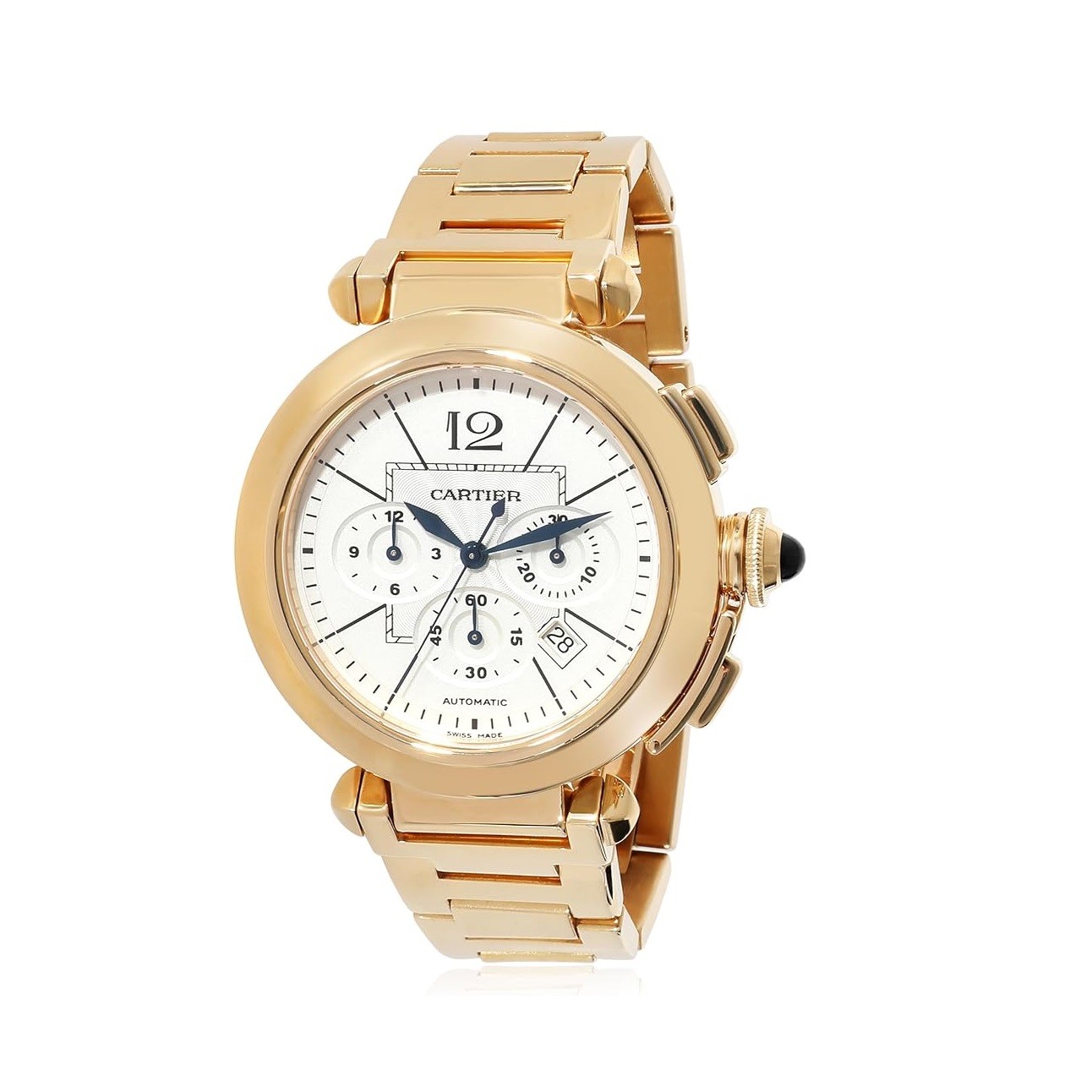 CARTIER Pre-Loved, Pasha de Cartier, Pasha, 7.25, 18K Yellow Gold.